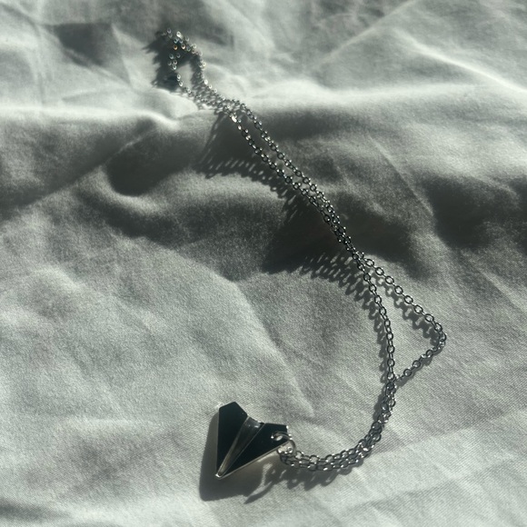 💛 Taylor Swift Lyric Inspired Two paper air planes flying Necklace - Silver New - Picture 7 of 8